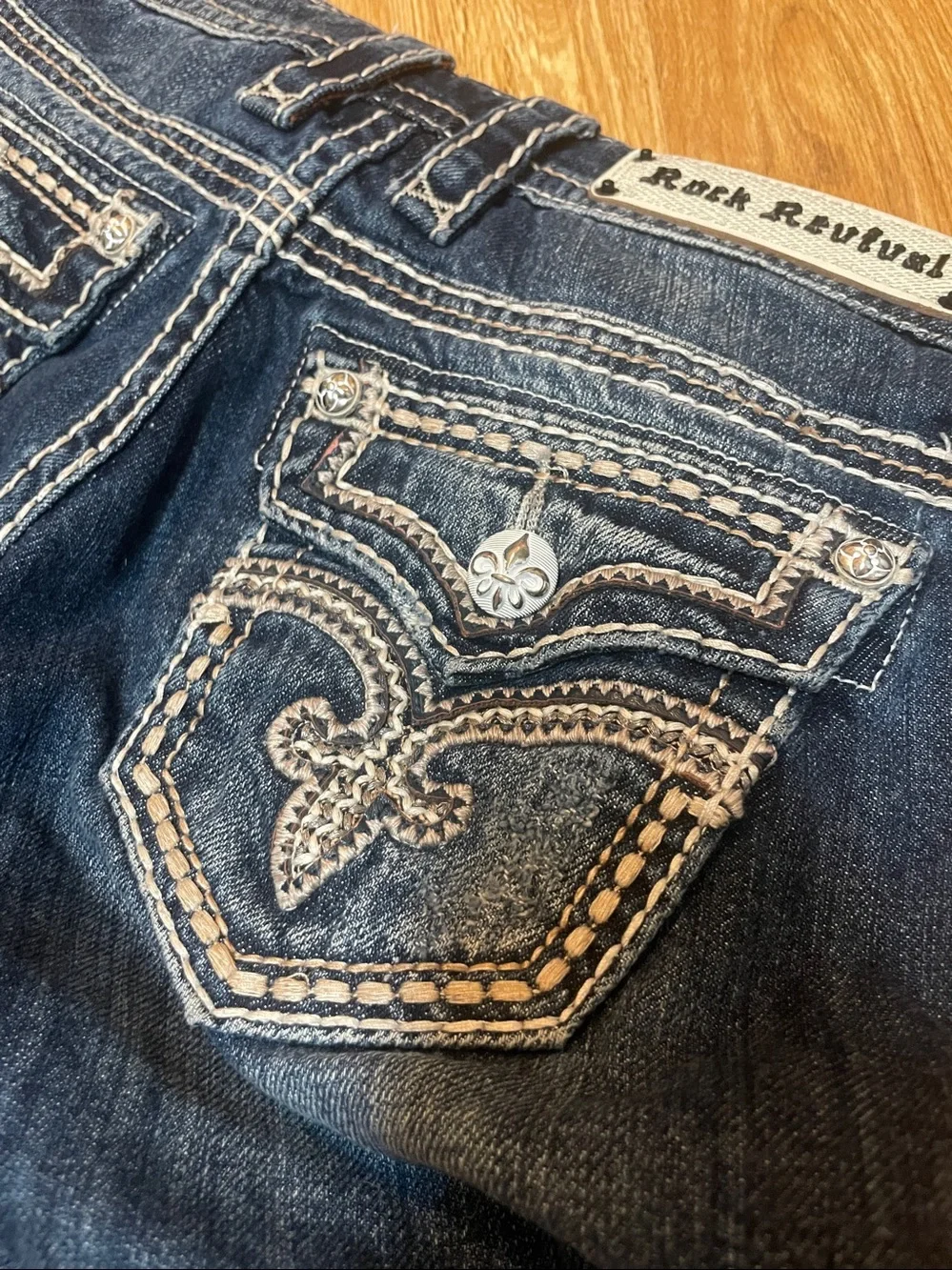 Rock Revival Kaylee Short Easy Jean Shorts Sz 25